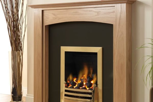 Pureglow stretton wooden fire surround